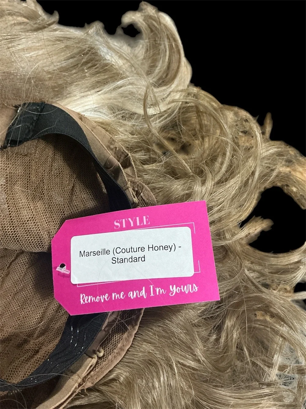 Blonde Wavy Women's Wig with Bangs CSC Marseille Couture Honey